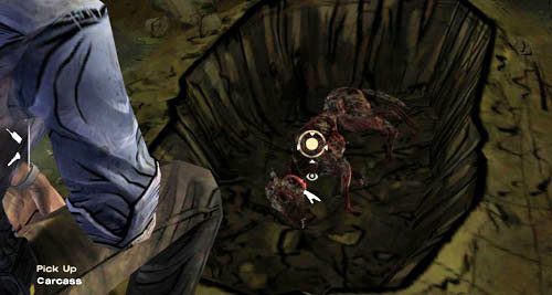 Podczas kopania podejdzie do ciebie Clementine - 1 - Georgias First City - Na zewnątrz | Epizod IV - Around Every Corner - The Walking Dead - poradnik do gry