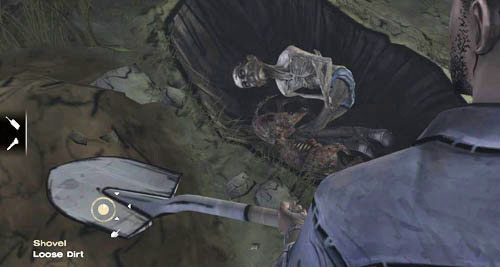 Niezależnie od dokonanego wyboru Lee wyjdzie z ciałem na zewnątrz, aby je pochować - 1 - Georgias First City - Wewnątrz | Epizod IV - Around Every Corner - The Walking Dead - poradnik do gry
