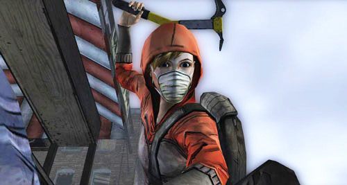 Jeśli nie uda ci się zablokować pierwszego lub drugiego ciosu, upadniesz i będziesz o włos od śmierci, a z pomocą przyjdzie ci - 2 - Down By The River | Epizod IV - Around Every Corner | The Walking Dead - The Walking Dead - poradnik do gry