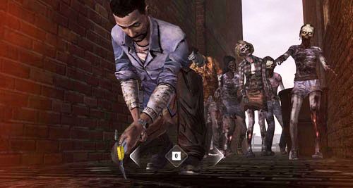 Następnie wciskaj ile wlezie pokazany na ekranie przycisk - 2 - Down By The River | Epizod IV - Around Every Corner | The Walking Dead - The Walking Dead - poradnik do gry