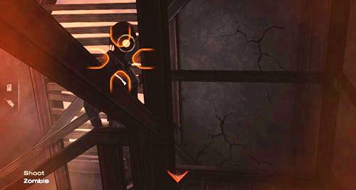 Po niedługim czasie noga Lee złamie deskę i wpadnie w schody - 6 - For Whom The Bell Tolls | Epizod IV - Around Every Corner | The Walking Dead - The Walking Dead - poradnik do gry