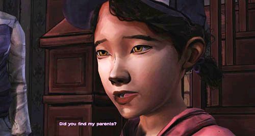 Zaraz potem pojawi się Clementine, zaś Lee się z nią przywita - 6 - For Whom The Bell Tolls | Epizod IV - Around Every Corner | The Walking Dead - The Walking Dead - poradnik do gry