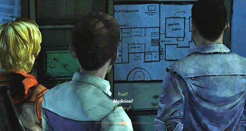 Potwierdź lub zaprzecz słowom Vernona (nie ma to znaczenia) - 5 - Georgias Last City - Przybycie i akumulator | Epizod IV - Around Every Corner - The Walking Dead - poradnik do gry