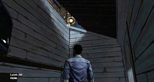 Spójrz w lewy górny róg ekranu, a dojrzysz dziurę - 5 - Georgias Last City - Przybycie i akumulator | Epizod IV - Around Every Corner - The Walking Dead - poradnik do gry