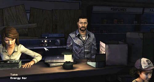 Tak czy inaczej będziesz mógł teraz osobiście rozejrzeć się po aptece - 5 - Its Just One Bullet - W aptece | Epizod I - A New Day | The Walking Dead - The Walking Dead - poradnik do gry