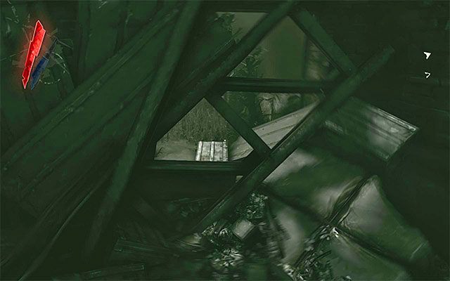 Magazyn najprościej jest opuścić wybierając schody prowadzące na niższe poziomy - Wydostanie się z magazynu | Misja 7 - The Flooded District | Dishonored - Dishonored - poradnik do gry