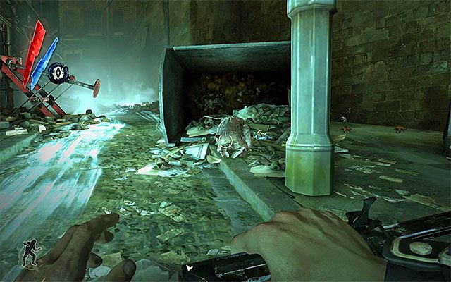 Drugi ze wspomnianych problemów to obecność w okolicy kilku płaczących (weepers) - Zbadanie nabrzeża Rudshore | Misja 7 - The Flooded District | Dishonored - Dishonored - poradnik do gry