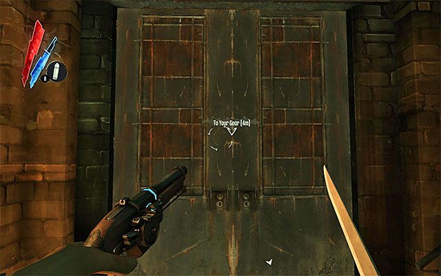 Dobrze byłoby zbadać cały omawiany budynek przed jego opuszczeniem, chyba że bardzo zależy ci na szybkim dotarciu do swojego sprzętu lub nie masz w planach staczania kolejnych potyczek z rzecznymi potworami - Przedostanie się do rafinerii Greaves | Misja 7 - The Flooded District - Dishonored - poradnik do gry