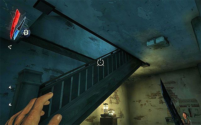 Po zakończeniu rozmowy zabierz klucz do blokowiska (tenements key) leżący na stoliku na prawo od Blakea - Spotkanie się z ocalałymi | Misja 7 - The Flooded District | Dishonored - Dishonored - poradnik do gry