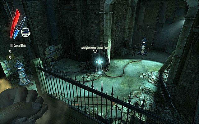 Drugi wariant zakłada przeteleportowanie się do slotu ze zbiornikiem zasilającym pylon - Spotkanie się z ocalałymi | Misja 7 - The Flooded District | Dishonored - Dishonored - poradnik do gry