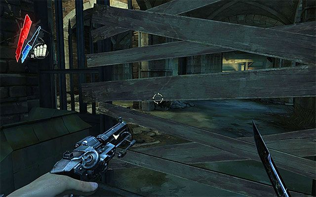 Ruszaj prosto i następnie skręć w lewo - Dotarcie do wejścia do kanałów | Misja 7 - The Flooded District | Dishonored - Dishonored - poradnik do gry