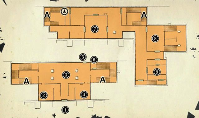Oznaczenia na mapie - Plan misji | Misja 2 - High Overseer Campbell | Dishonored - Dishonored - poradnik do gry