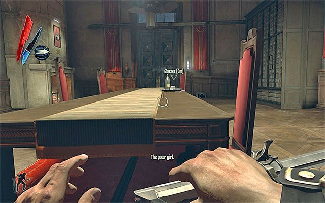 Niezależnie od wybranej metody działania po znalezieniu się w sali spotkań ustalisz, że w sąsiednim pomieszczeniu Campbell rozmawia z Curnowem - Przedostanie się do sali spotkań | Misja 2 - High Overseer Campbell | Dishonored - Dishonored - poradnik do gry