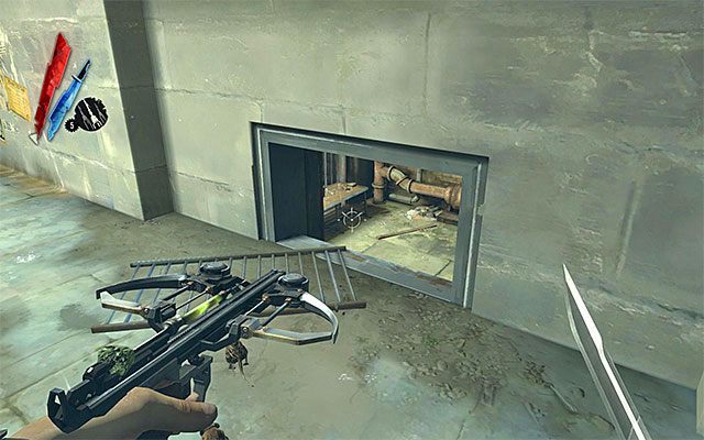 Możesz ruszać dalej, odnajdując po drodze eliksir zdrowia Sokolova - Dotarcie do podwórza | Misja 2 - High Overseer Campbell | Dishonored - Dishonored - poradnik do gry