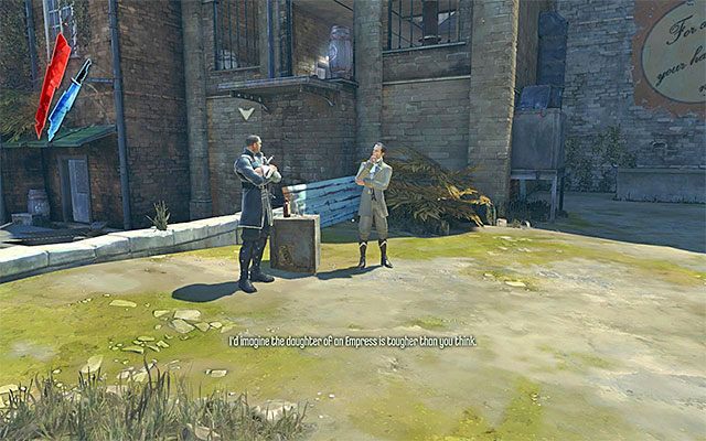 Zdecydowanie radzę dokładnie rozejrzeć się po pubie oraz jego okolicy, albowiem do odnalezienia są nowe przedmioty (złoto, książki, dzienniki audio i inne) - Spotkanie z lojalistami | The Hound Pits Pub #3 | Dishonored - Dishonored - poradnik do gry