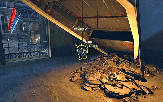 RUNA 3/7 - Runa jest nagrodą za wykonanie drugiego zlecenia dla Babuni (skażenie eliksiru w obozowisku bandytów) - Runy - Misje 1-3 | Sekrety | Dishonored - Dishonored - poradnik do gry