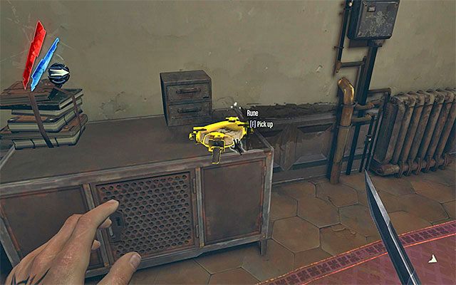 RUNA 1/5 - Runa znajduje się w tylnym pomieszczeniu budynku mieszkalnego zlokalizowanego niedaleko drugiego posterunku - Runy - Misje 4-9 | Sekrety | Dishonored - Dishonored - poradnik do gry