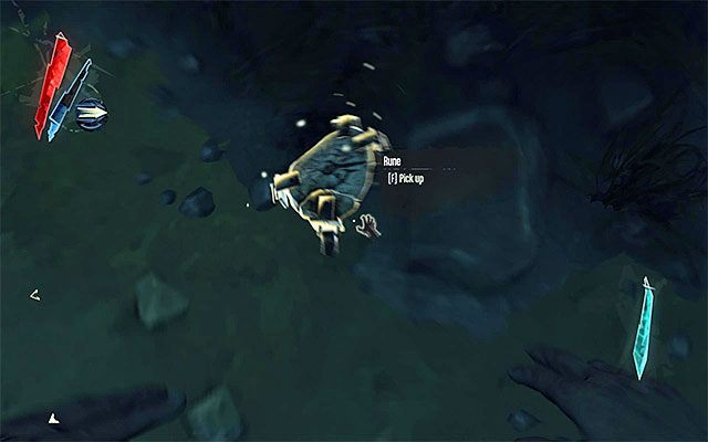 RUNA 1/3 - Runa znajduje się na dnie rzeki, niedaleko miejsca rozpoczęcia misji - Runy - Misje 4-9 | Sekrety | Dishonored - Dishonored - poradnik do gry