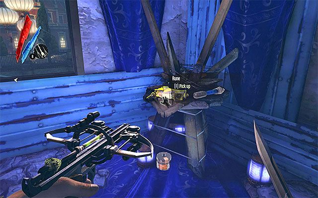 RUNA 2/3 - Runa znajduje się na jednym z górnych pięter budynku mieszkalnego zlokalizowanego niedaleko miejsca startu - Runy - Misje 4-9 | Sekrety | Dishonored - Dishonored - poradnik do gry