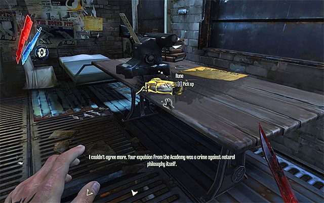 RUNA 1/1 - Runa znajduje się na piętrze oblężonego warsztatu Piero - Runy - Misje 4-9 | Sekrety | Dishonored - Dishonored - poradnik do gry