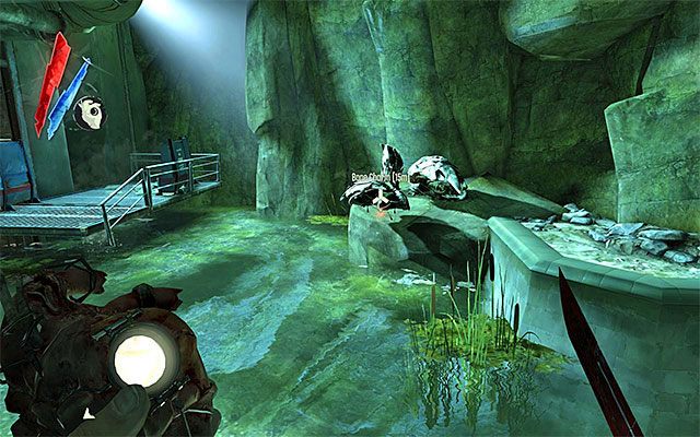 AMULET 8/8 - Amulet znajduje się niedaleko wyjścia z kanałów Dunwall, a konkretnie w pomieszczeniu, w którym walczy się z grupą rzecznych potworów - Kościane amulety - Misje 5-7 | Sekrety | Dishonored - Dishonored - poradnik do gry