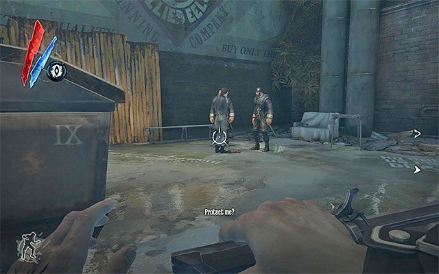 W dalszym ciągu dostępny jest także alternatywny sposób przedostania się na drugą stronę ściany światła, zakładający skorzystanie z bocznych alejek - Ominięcie drugiej wieży strażniczej | Misja 3 - House of Pleasure | Dishonored - Dishonored - poradnik do gry