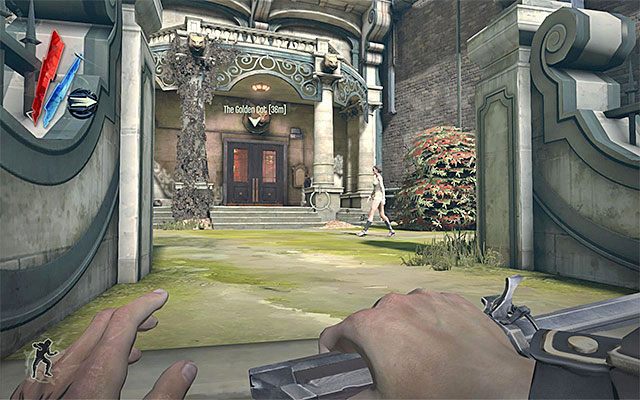 Do klubu Złoty Kot tradycyjnie dla tego typu sytuacji możesz przedostać się na wiele różnych sposobów - Przedostanie się do klubu Złoty Kot | Misja 3 - House of Pleasure | Dishonored - Dishonored - poradnik do gry