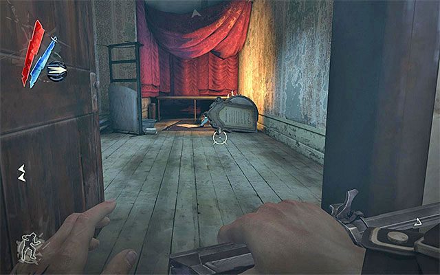 Kontynuuj podróż ku wyższym piętrom, docierając po kilku chwilach na poddasze - Uratowanie Emily | Misja 3 - House of Pleasure | Dishonored - Dishonored - poradnik do gry