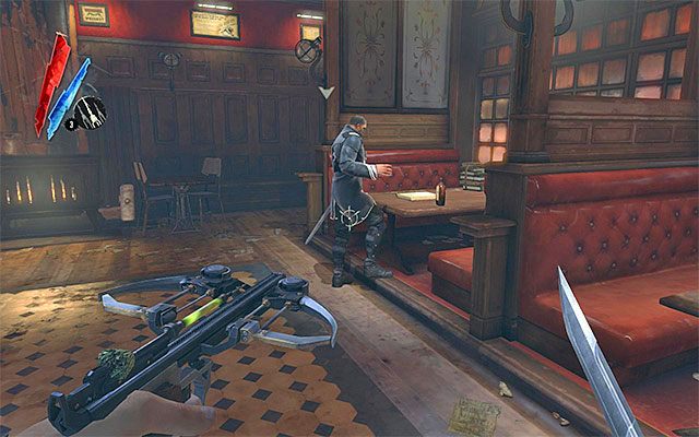 Możesz już powrócić do budynku pubu i przejść do głównego pomieszczenia baru - Spotkanie z admirałem | The Hound Pits Pub #1 i #2 | Dishonored - Dishonored - poradnik do gry