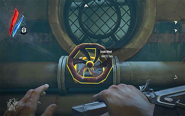 Ostatni z sugerowanych wariantów zachowania w łaźni to przedostanie się do pomieszczenia sąsiadującego z tym, w którym przebywa dany bliźniak - Wybranie sposobu eliminacji bliźniaków Pendleton | Misja 3 - House of Pleasure - Dishonored - poradnik do gry