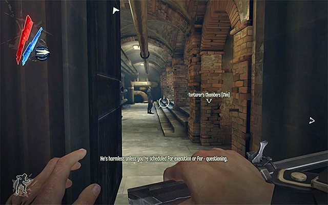 Po otwarciu drzwi zabierz ze sobą klucz do kuchni (Dunwall Tower kitchen key) - Eksploracja parteru wieży Dunwall | Misja 6 - Return to the Tower | Dishonored - Dishonored - poradnik do gry