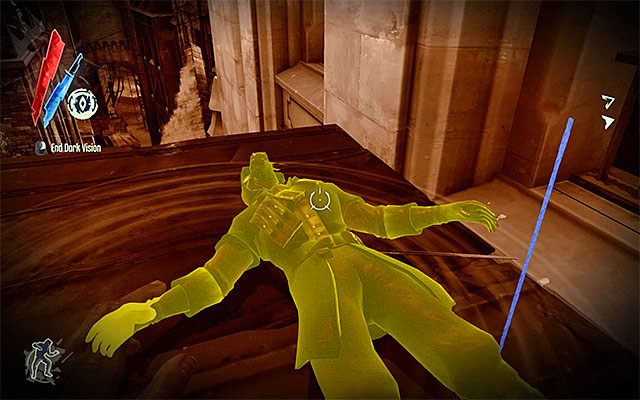 To właśnie ochroniarzem Dauda warto zająć się w pierwszej kolejności - Wybranie sposobu eliminacji Dauda | Misja 7 - The Flooded District | Dishonored - Dishonored - poradnik do gry