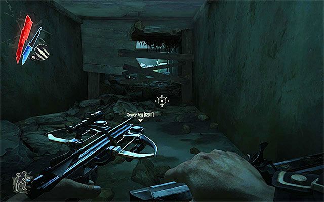 Uważaj na rzeczne potwory (river krusts), które spotkasz w jednym z kolejnych obszarów kanałów - Eksploracja pierwszej części kanałów | Misja 7 - The Flooded District - Dishonored - poradnik do gry