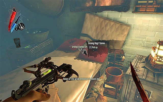 Wybierz się do niewielkiego szałasu znajdującego się na wyższym poziomie pieczary - Zdobycie klucza do drugiej części kanałów | Misja 7 - The Flooded District - Dishonored - poradnik do gry