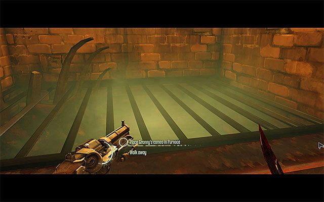 Tuż po zabraniu poduszki dobrze byłoby szybko wykonać kolejne czynności, dzięki czemu szczury nie zdążą tu dotrzeć - Zdobycie klucza do drugiej części kanałów | Misja 7 - The Flooded District - Dishonored - poradnik do gry