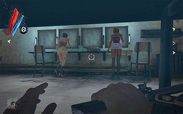 Do piwnicy klubu Złoty Kot możesz przedostać się wyłącznie schodami zarezerwowanymi dla personelu, o ile oczywiście to właśnie tam nie rozpocząłeś eksploracji budynku - Zbadanie klubu Złoty Kot | Misja 3 - House of Pleasure | Dishonored - Dishonored - poradnik do gry