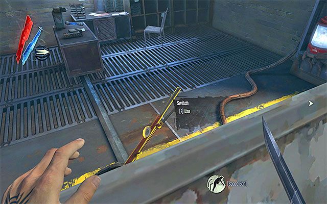 Nie próbuj osobiście korzystać z torowiska, bo zostałbyś porażony prądem - Ominięcie drugiego posterunku | Misja 4 - The Royal Physician | Dishonored - Dishonored - poradnik do gry