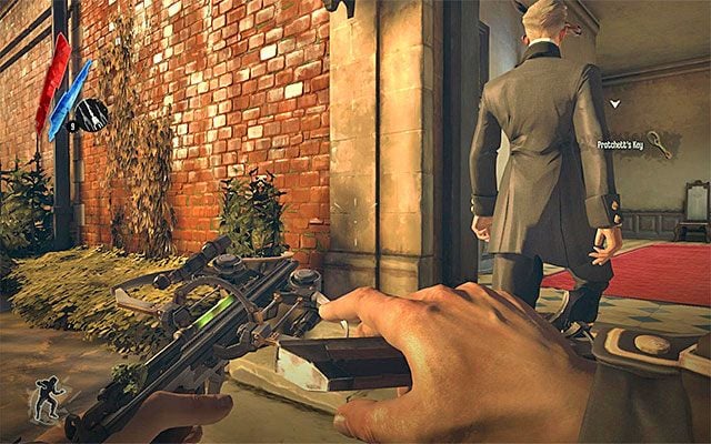 Tuż po dotarciu do nowej lokacji będziesz świadkiem rozmowy Pratchetta z jednym z wartowników - Zbadanie mieszkania Pratchetta i sąsiednich budynków | Misja 4 - The Royal Physician - Dishonored - poradnik do gry