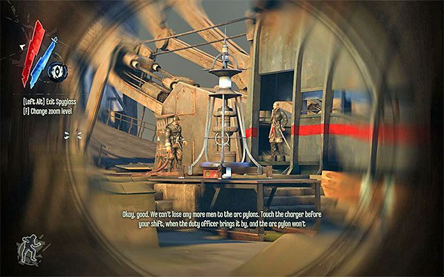 Niezależnie od wybranego wariantu zachowania warto po zbliżeniu się do mostu poświęcić trochę czasu na rozeznanie się w aktualnej sytuacji - Dotarcie do mostu zwodzonego | Misja 4 - The Royal Physician | Dishonored - Dishonored - poradnik do gry