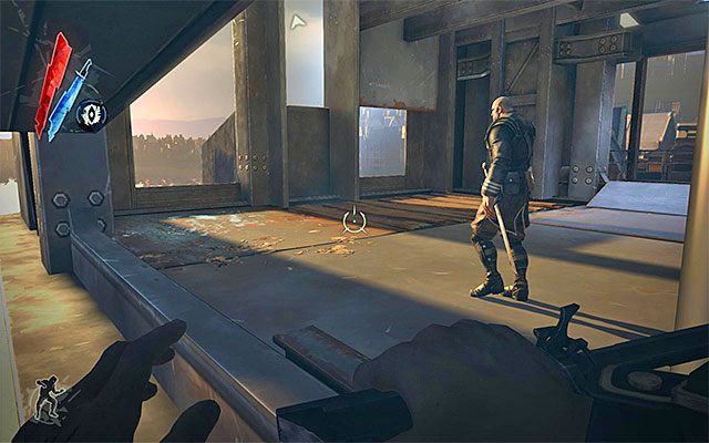 Pora skupić się na pierwszym z aktualnych głównych celów misji - Wyłączenie reflektorów na moście zwodzonym | Misja 4 - The Royal Physician - Dishonored - poradnik do gry