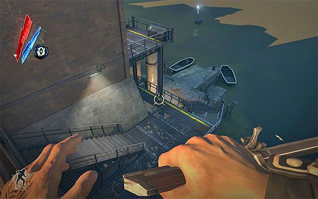 Okolica jest patrolowana przez dość liczne siły wroga, tak więc dobrze byłoby poświęcić kilka chwil na zaplanowanie kolejnych kroków - Ominięcie trzeciego posterunku | Misja 4 - The Royal Physician | Dishonored - Dishonored - poradnik do gry