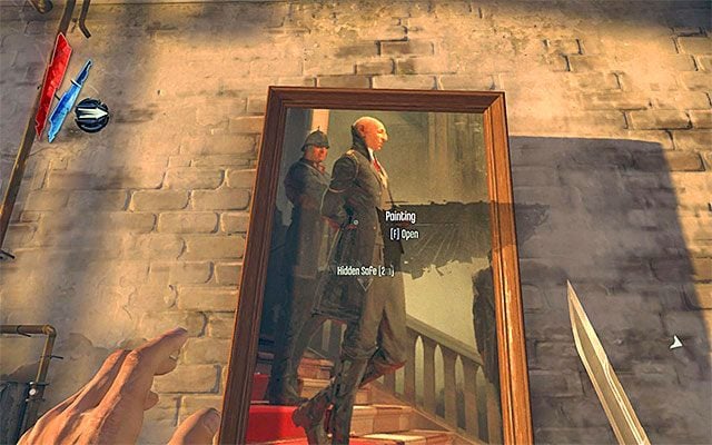 Musisz teraz z pomocą teleportacji przedostać się na najwyższy balkonik zniszczonego budynku, u podnóża którego więzieni byli cywile - Zbadanie okolic domu Sokolova | Misja 4 - The Royal Physician | Dishonored - Dishonored - poradnik do gry