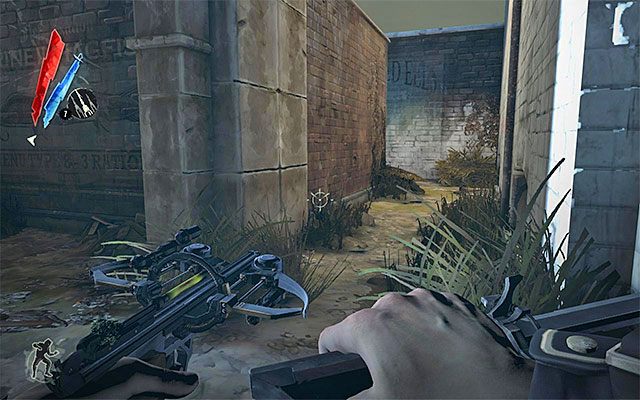 Dom Sokolova znajduje się na drugim końcu dzielnicy, tak więc jeśli nie wyeliminowałeś wartowników opisanych w poprzednim podpunkcie poradnika, to dobrze byłoby ich teraz omijać - Przedostanie się do domu Sokolova | Misja 4 - The Royal Physician | Dishonored - Dishonored - poradnik do gry