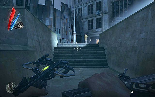 Powróć do miejsca startu i przystąp do eksploracji właściwej części dzielnicy posiadłości - Zbadanie dzielnicy posiadłości | Misja 5 - Lady Boyles Last Party | Dishonored - Dishonored - poradnik do gry