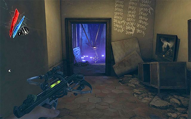 W trakcie eksploracji wspomnianego budynku musisz się bardzo pilnować, albowiem jest on okupowany przez płączących (weepers) - Zbadanie dzielnicy posiadłości | Misja 5 - Lady Boyles Last Party | Dishonored - Dishonored - poradnik do gry