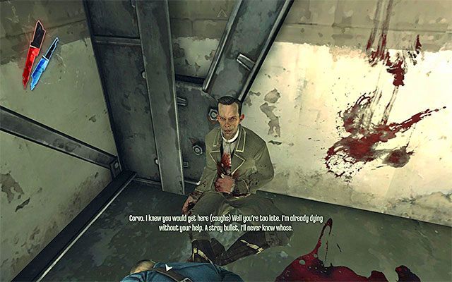 Ponownie użyj mocy teleportacji, tym razem żeby przedostać się przez dziurę w murze - Przedostanie się do stróżówki | Misja 9 - The Light at the End | Dishonored - Dishonored - poradnik do gry