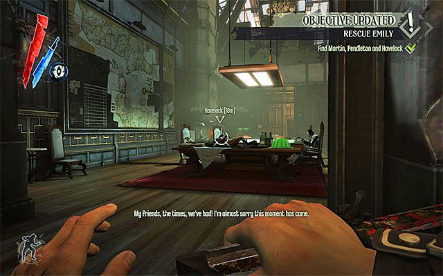 Jeżeli współczynnik chaosu utrzymywałeś na niskim poziomie, to gra nie pozwoli ci dokonać wyboru zakończenia - Zakończenia gry | Misja 9 - The Light at the End | Dishonored - Dishonored - poradnik do gry