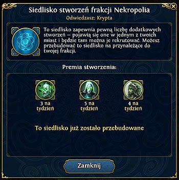 Następnie kierujemy się z powrotem w kierunku Fortu (M3/21) i czekamy na nowy tydzień - Hrabina; Kostur Zaświatów (2,4) | 1 - Upadek Domu Byka (zadania główne) - Heroes VI - Danse Macabre - poradnik do gry