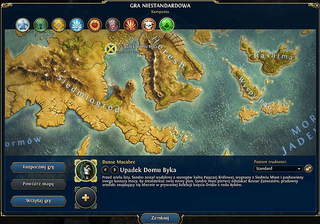 Cele: odszukaj Magiczną Menażerię - 1 - Upadek Domu Byka (zadania poboczne) | 1 - Upadek Domu Byka (zadania główne) - Heroes VI - Danse Macabre - poradnik do gry