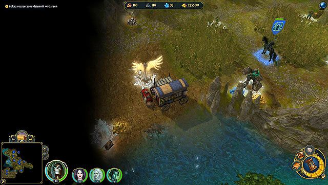 Zbliżając się do wozu handlarza okaże się, że nie tylko Sandro jest zainteresowany Klepsydrą Ładu - 1 - Upadek Domu Byka (zadania poboczne) | 1 - Upadek Domu Byka (zadania główne) - Heroes VI - Danse Macabre - poradnik do gry